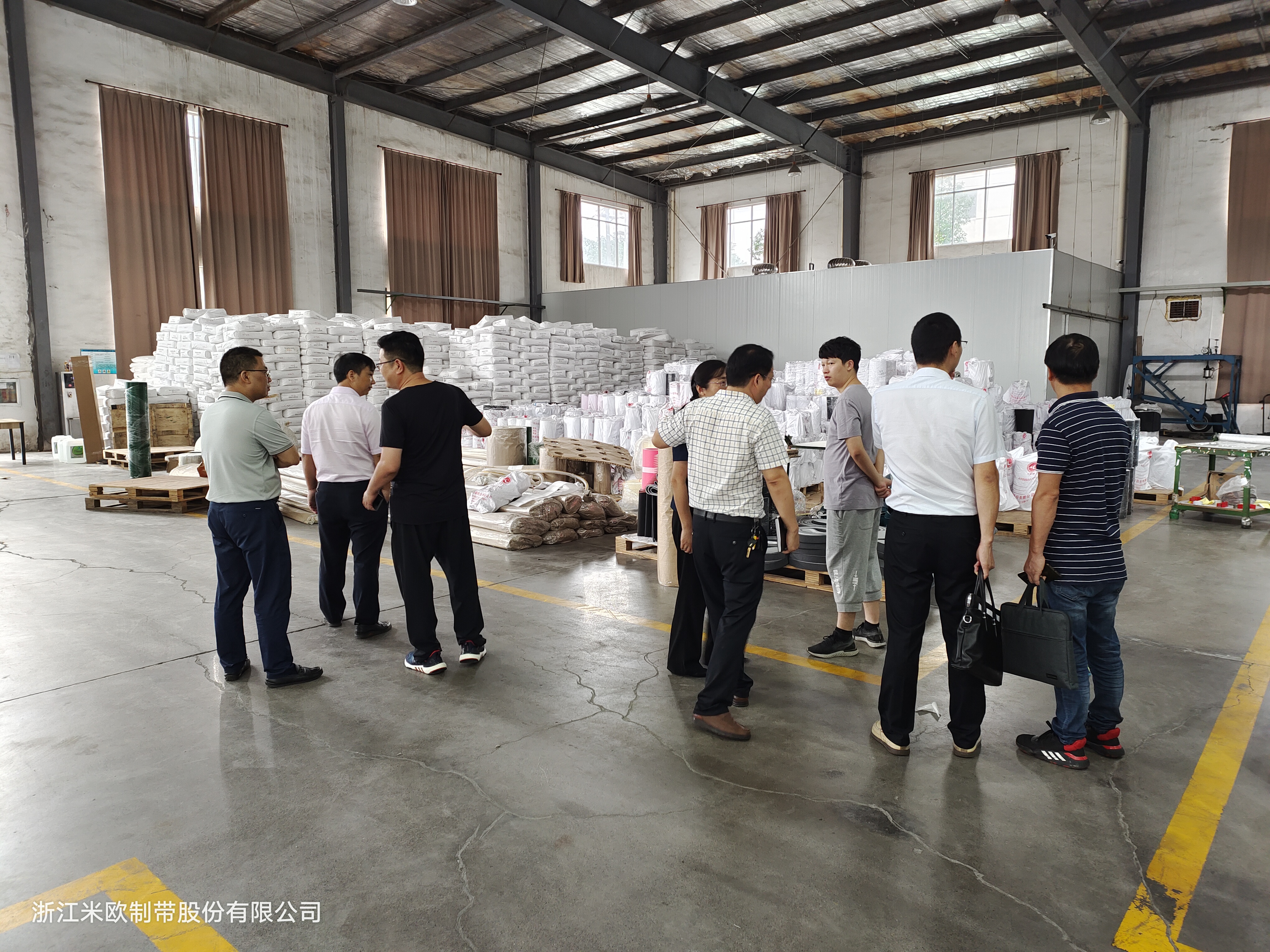 滨海新区管委会领导莅临我司指导工作——浙江米欧